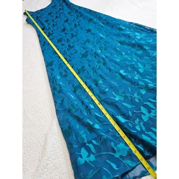 Vintage Patra 2 Piece Teal Lace Dress - Picture 4 of 12